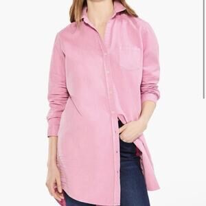 NIC+ZOE Summer Day Shirt Tunic Pink Small NWT